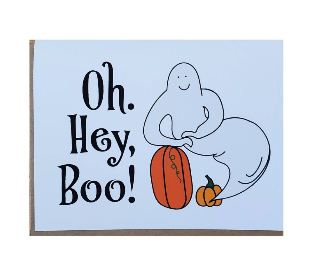 Oh Hey Boo Ghost Card