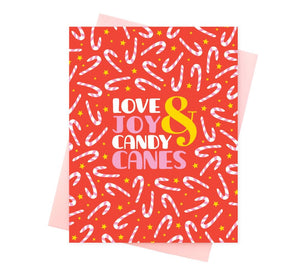 Love, Joy & Candy Canes Card