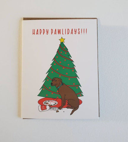 Happy Pawlidays Card