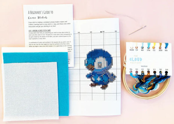 Piplup DIY Cross Stitch Kit