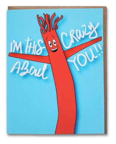 Crazy About You Windsock Card