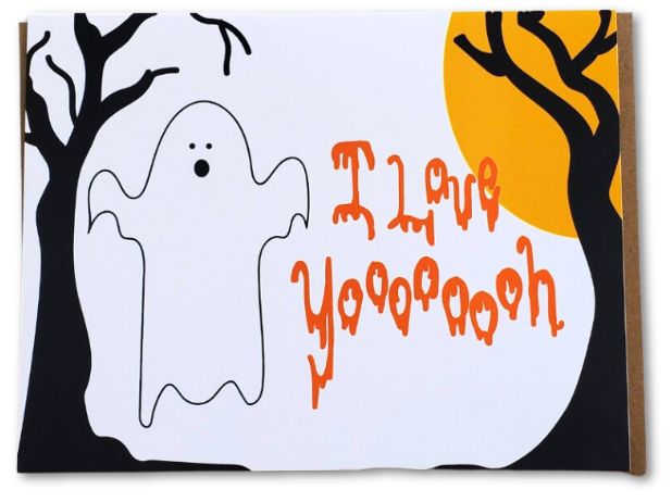 I Love Yoooooh Ghost Card