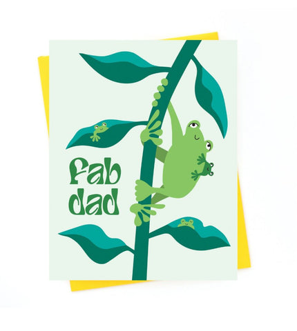 Fab Dad Frog Card