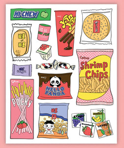 Asian Snacks Print