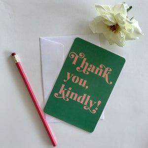 Thank You Kindly - 8 Notecards