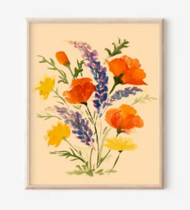 California Wildflowers Print