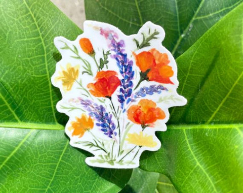 CA Wildflowers Sticker