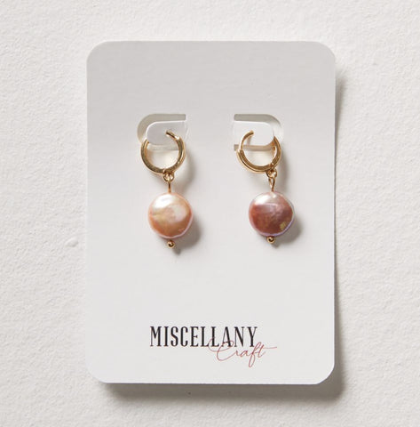 Rosy Pearly Babe Earrings