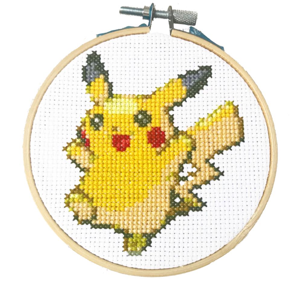 Pikachu Cross Stitch Kit