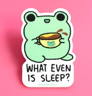 Coffee Frog Sticker