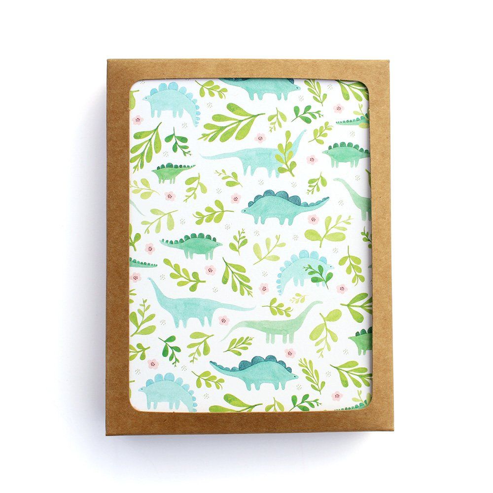 Dinos and Florals - Set of 10 Cards