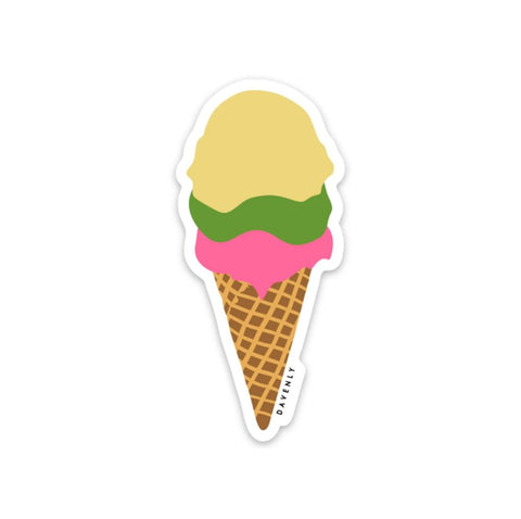 Ice Cream Drip Sticker