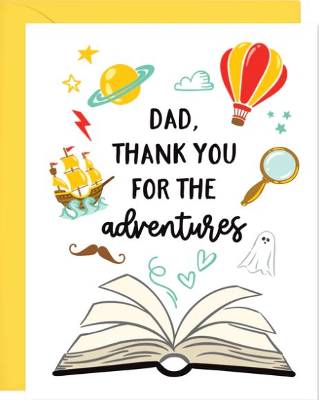 Book Lovers Fathers Day Card