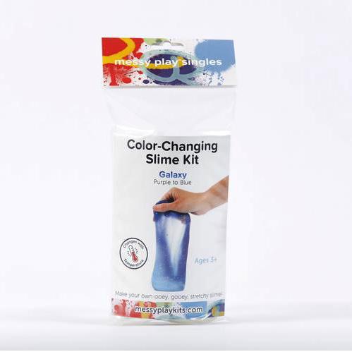 Coloring-Changing Slime Kit: Galaxy (light blue to dark blue)