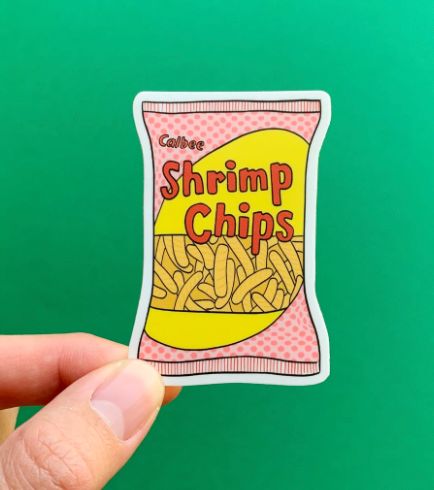 Shrimp Chip Sticker