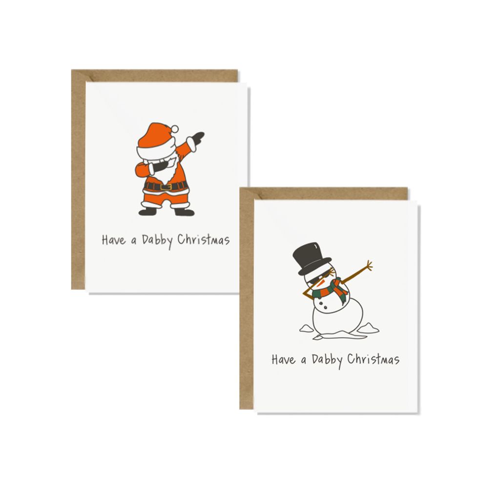 Set of 8 Dabby Christmas Cards