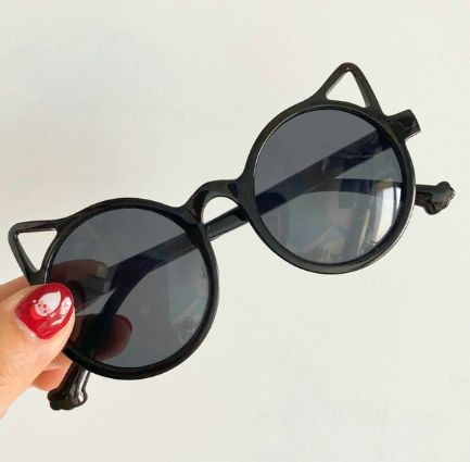 (Black) Kids Cat-Eye Sunglasses