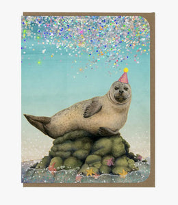 Happy Birthday Harbor Seal Card