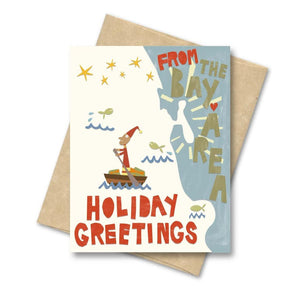 Set of 4 - Bay Area Holiday Greetings