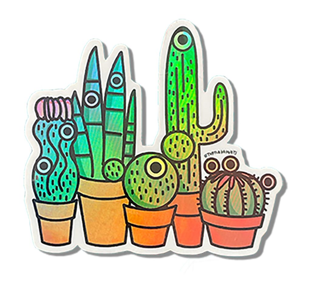 Cactus Garden Sticker