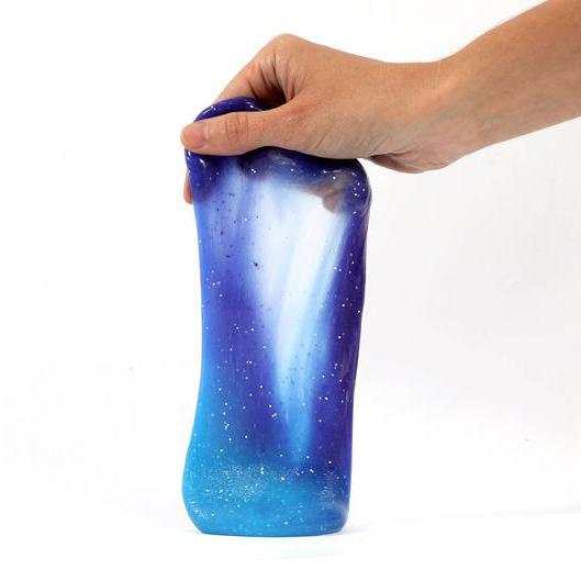 Coloring-Changing Slime Kit: Galaxy (light blue to dark blue)