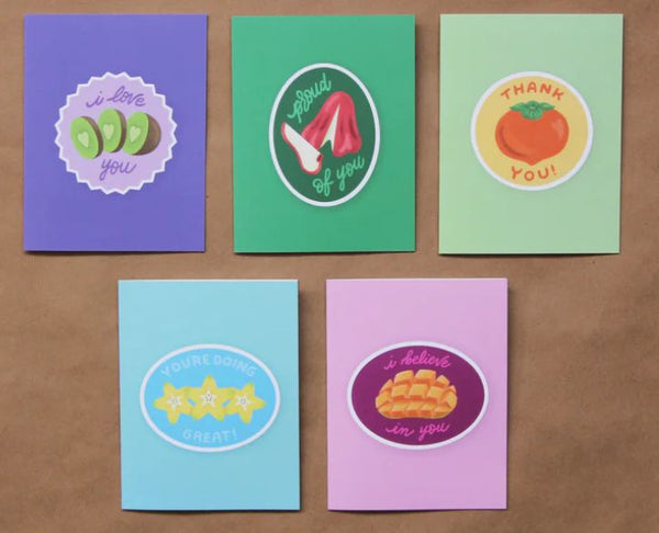 Cut Fruit Love Language Card Set