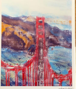 Golden Gate Bridge Perspective Print