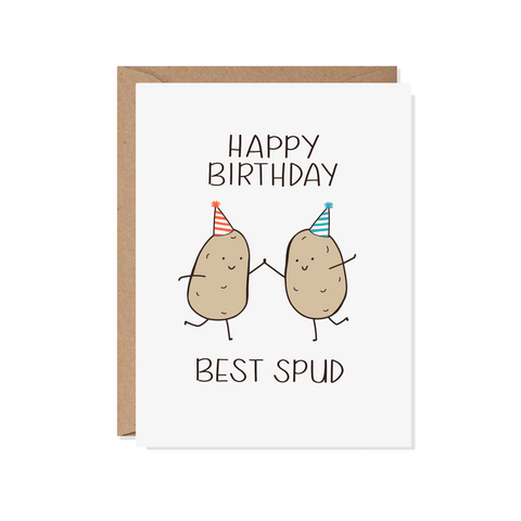 Best Spud Birthday Card