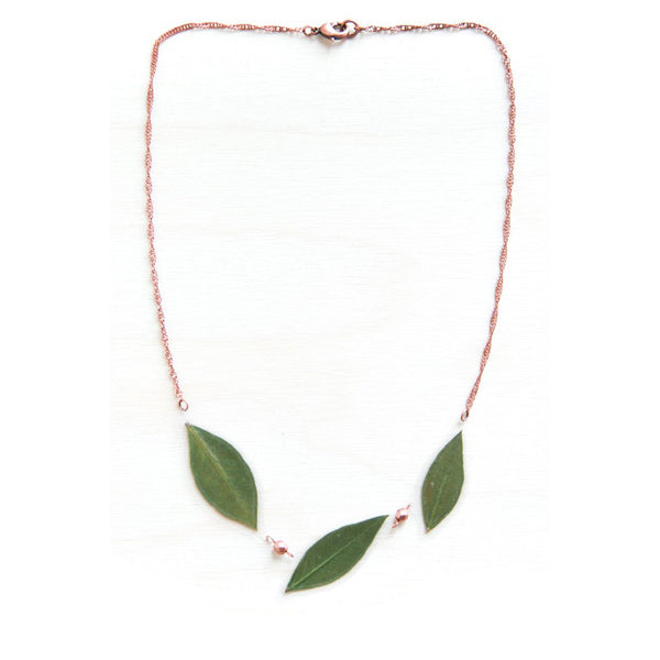 Myrtle Leaf Necklace