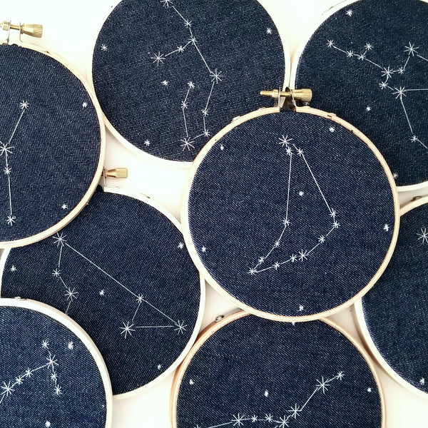 Astrology Constellation Embroidery Art