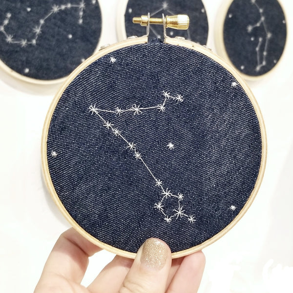 Astrology Constellation Embroidery Art