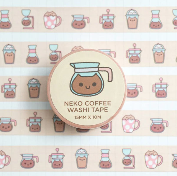 Neko Coffee Washi Tape
