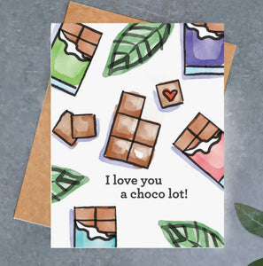 Love You Choco Lot Card Stationery