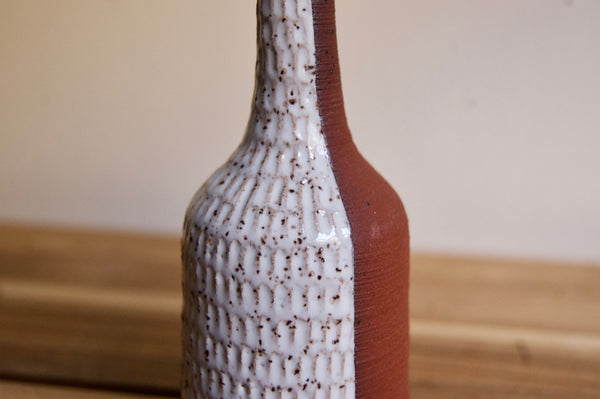 Two-Faces Bottle Bud Vase