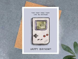 Handheld Gaming Birthday Card