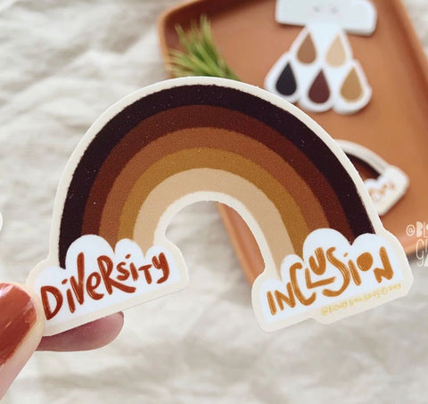 Rainbow of Diversity Inclusion Sticker