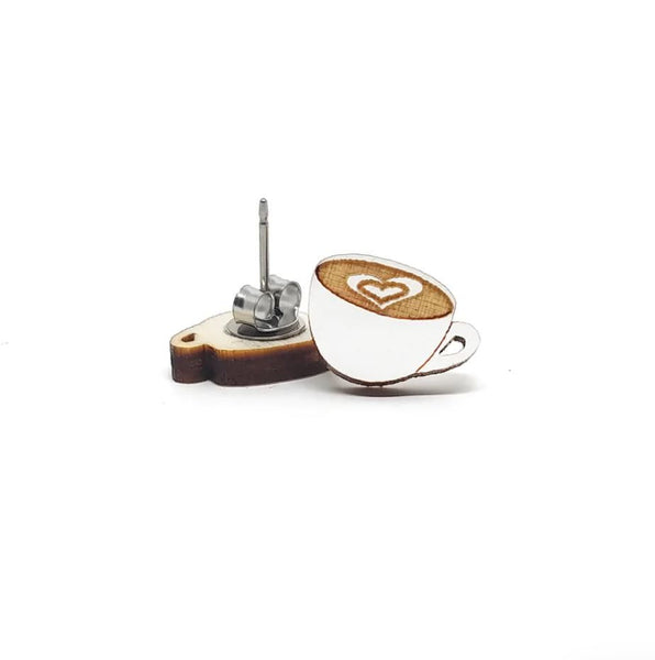 Latte Coffee Cup Earrings