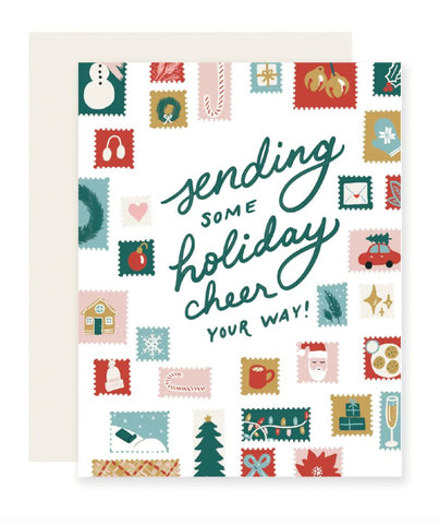 Holiday Stamps Cheer Card