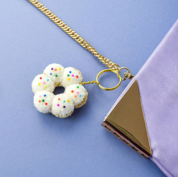 Mochi Donut Sprinkles Keychain