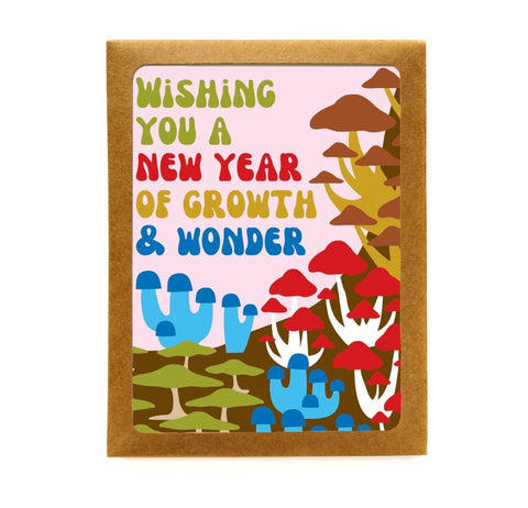 New Year Mushrooms Card Set