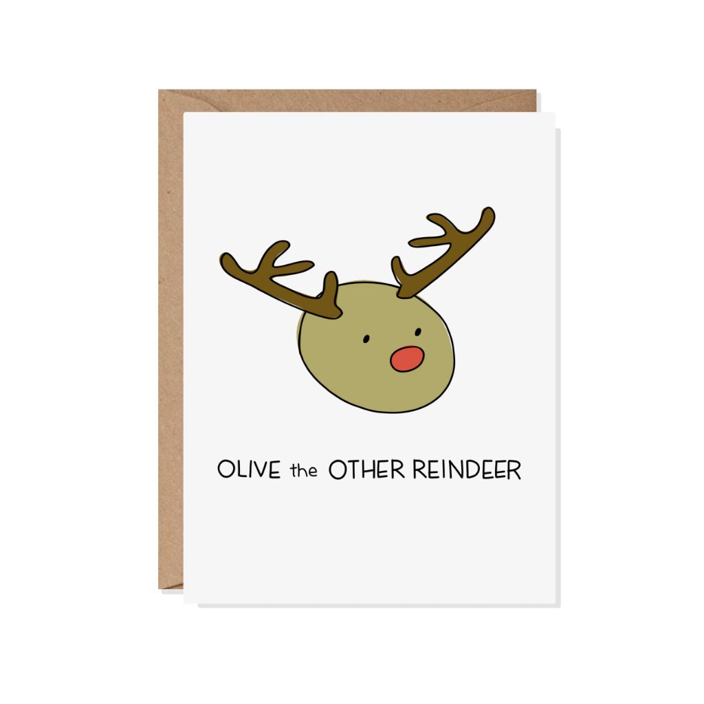 Olive the Other Reindeer Card