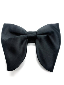 Large Classic Black Bow Tie