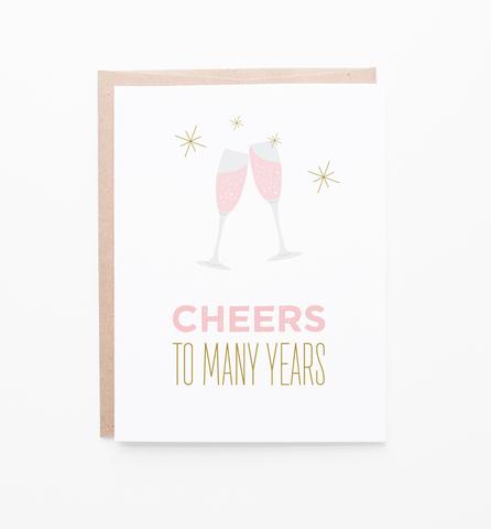 Cheers to Many Years Card