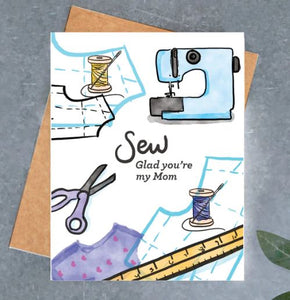 Sew Glad You're My Mom Card
