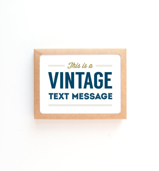 Boxed Set: Vintage Text Message Cards